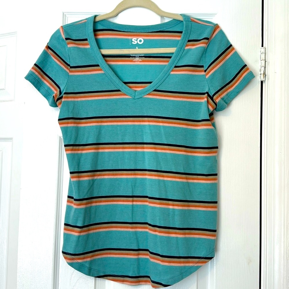 💜 SO striped tee